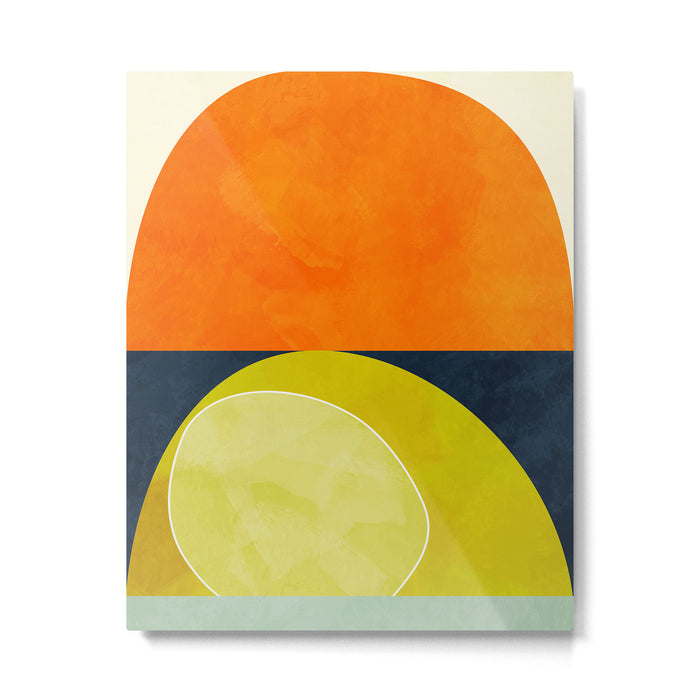 sun & moon abstract geometric shapes Metal Print Gallery Image 1