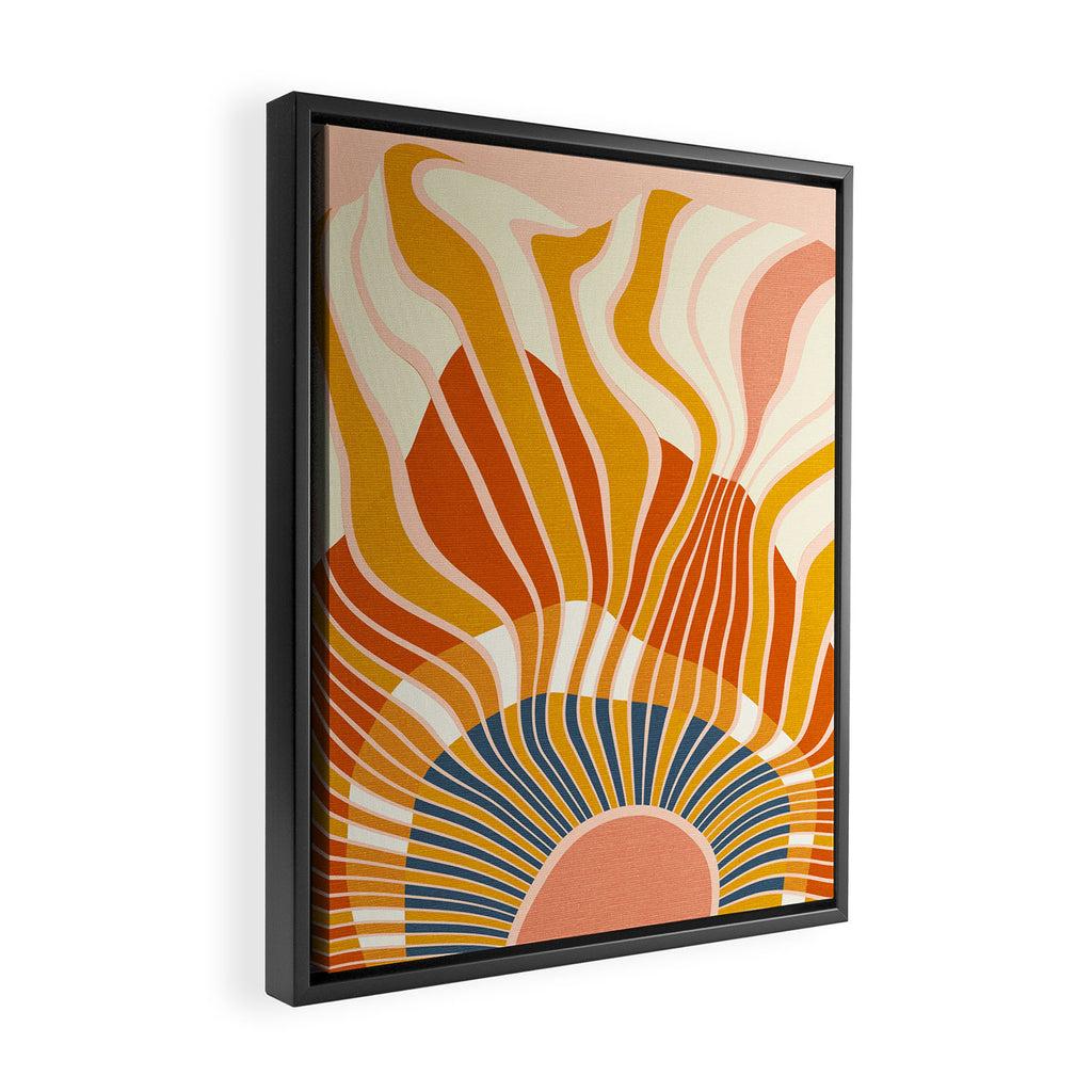 sun rays Framed Canvas Print Gallery Image 2