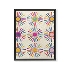 sun sun shine abstract retro mid century modern Framed Canvas Print Gallery Image 8