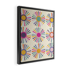 sun sun shine abstract retro mid century modern Framed Canvas Print Gallery Image 2