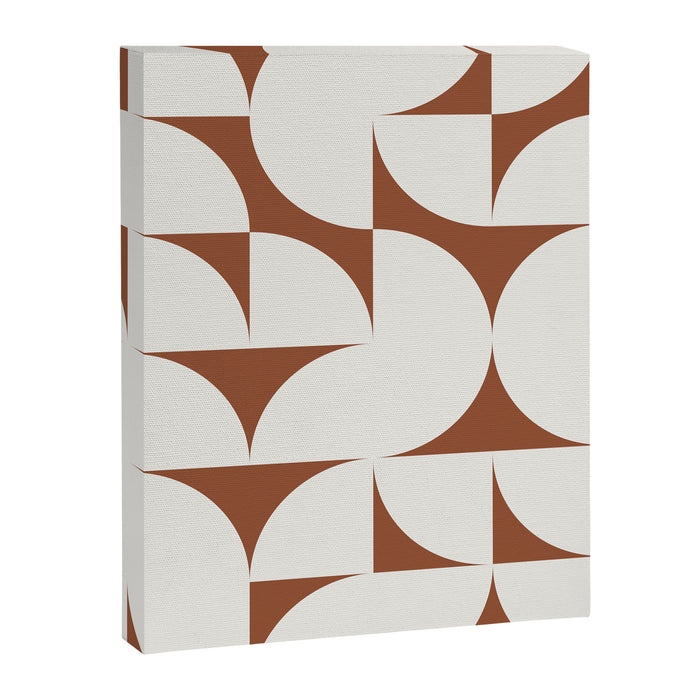 sweet dreams geometry abstract brown Canvas Print Gallery Image 1