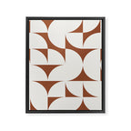 sweet dreams geometry abstract brown Framed Canvas Print Gallery Image 8