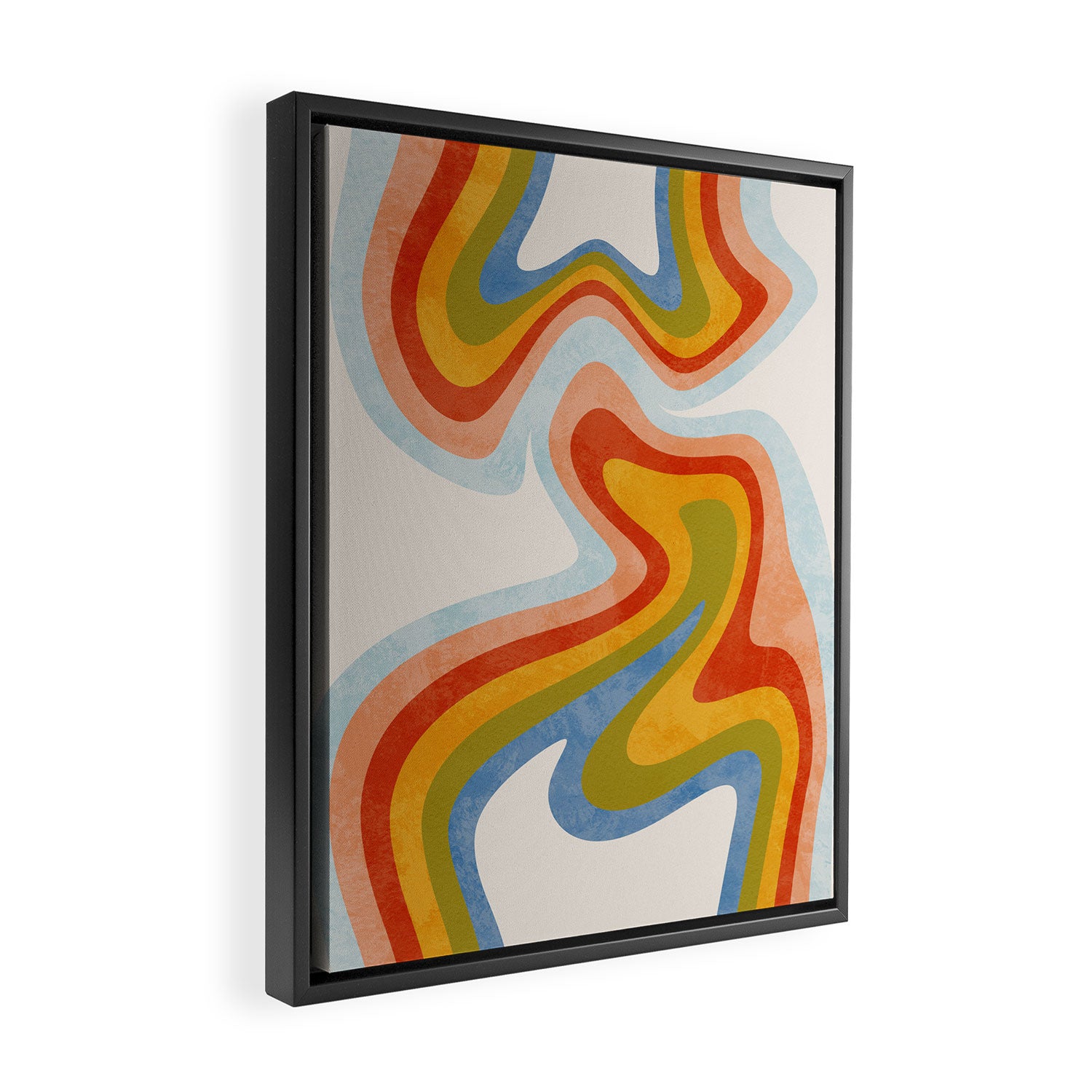 swirly arc 2 Framed Canvas Print Gallery Image 2