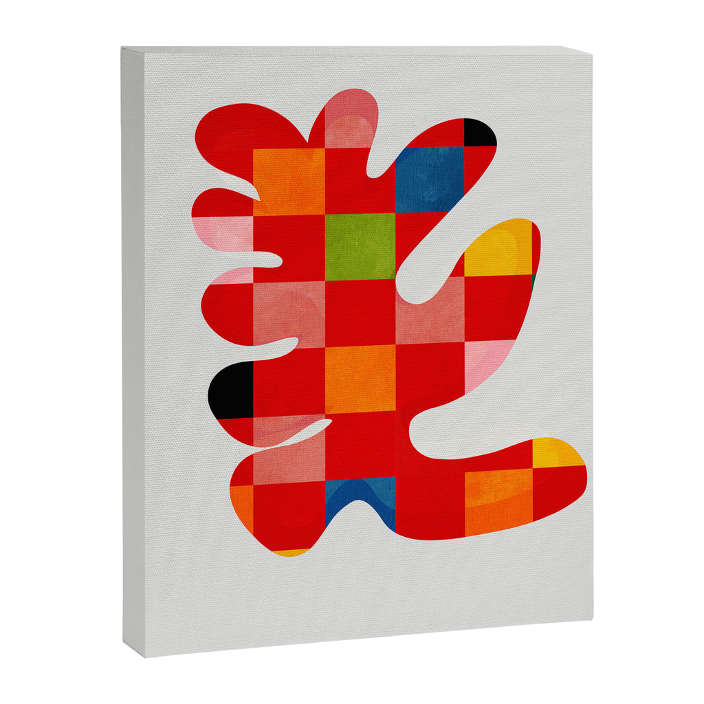 the clown - abstract minimal cut out Canvas Print Gallery Image 6
