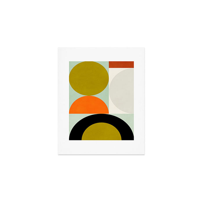 think big 3 shapes geometric Art Print Gallery Image 1