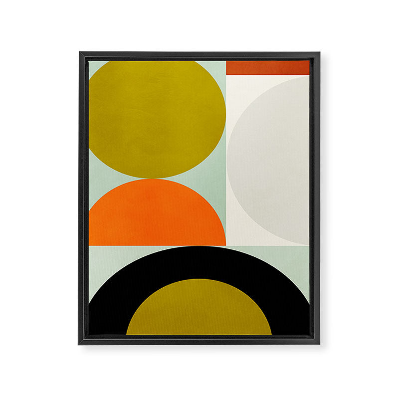 think big 3 shapes geometric Framed Canvas Print Gallery Image 6