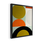 think big 3 shapes geometric Framed Canvas Print Gallery Image 2