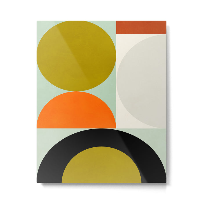 think big 3 shapes geometric Metal Print Gallery Image 1