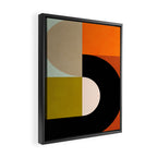 think big 4 shapes geometric Framed Canvas Print Gallery Image 2