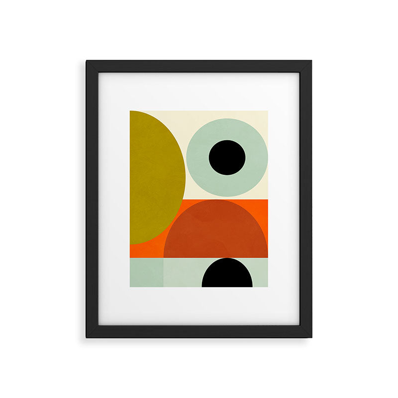 think big 5 shapes geometric Framed Art Print Gallery Image 5