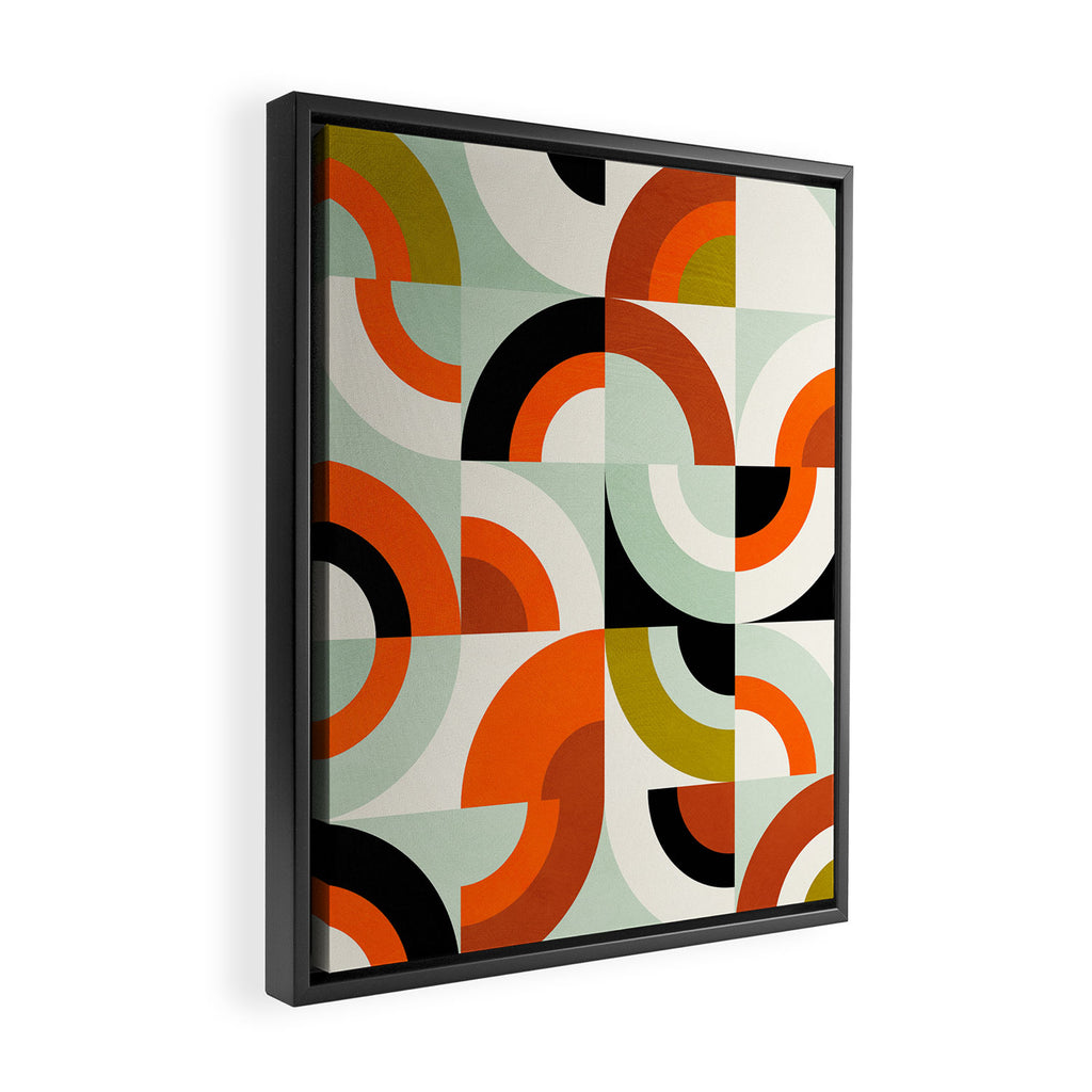 think big 6 mid century modern Framed Canvas Print Gallery Image 2