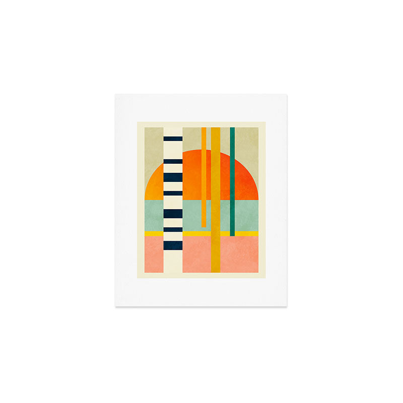 trees with tropical sun Art Print Gallery Image 1