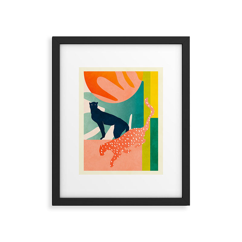 tropical cats Framed Art Print Gallery Image 5