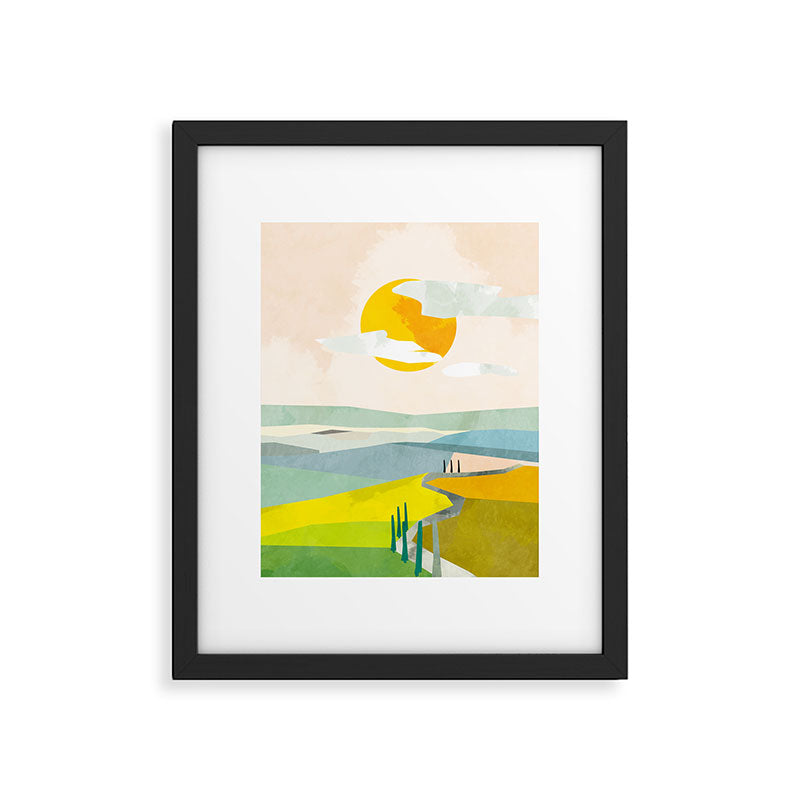 Tuscany italy landscape abstract art Framed Art Print Gallery Image 5