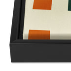 two in one, checker abstract Framed Canvas Print Gallery Image 3