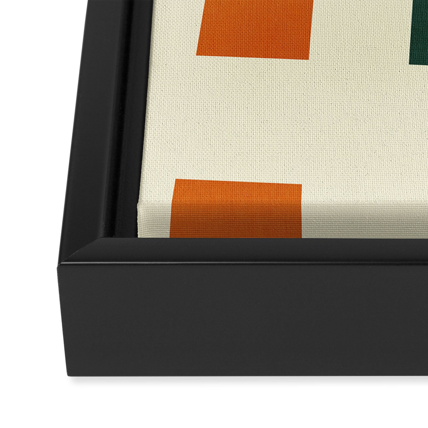 two in one, checker abstract Framed Canvas Print Gallery Image 3