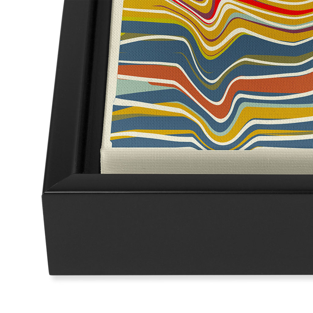 warped lines II Framed Canvas Print Gallery Image 3
