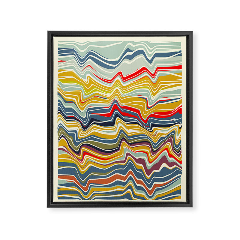 warped lines II Framed Canvas Print Gallery Image 6