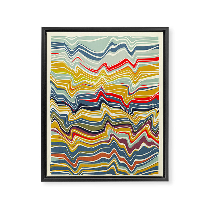 warped lines II Framed Canvas Print Gallery Image 1