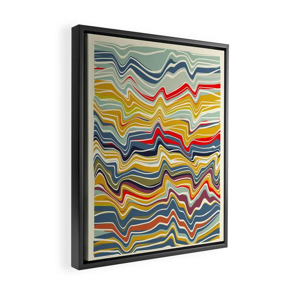 warped lines II Framed Canvas Print Gallery Image 2