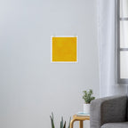 yellow curry mustard color trend plain texture Art Print Gallery Image 3