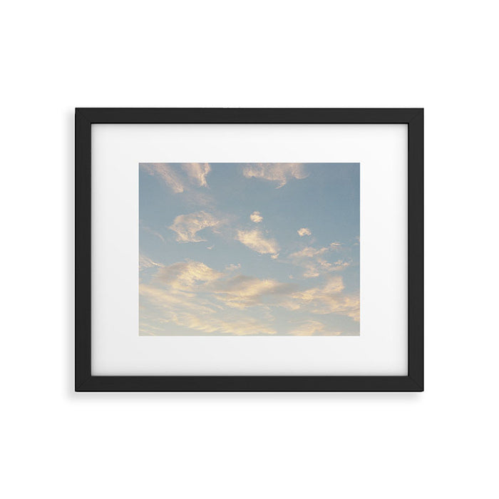 Golden Clouds | Minimal 35mm Film Photography Framed Art Print Gallery Image 1
