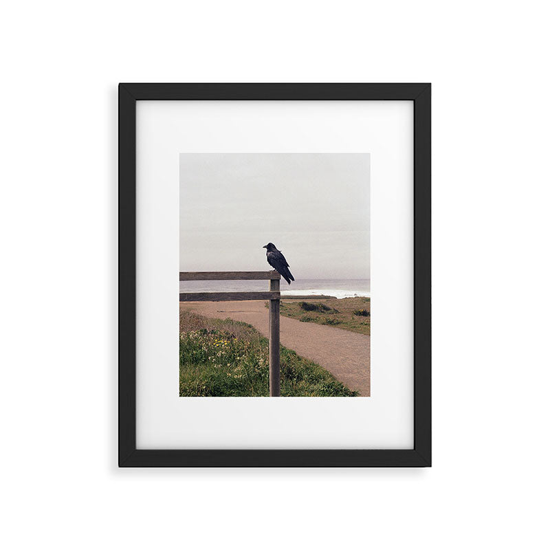Lone Raven, California | 35mm Film Photography Framed Art Print Gallery Image 5
