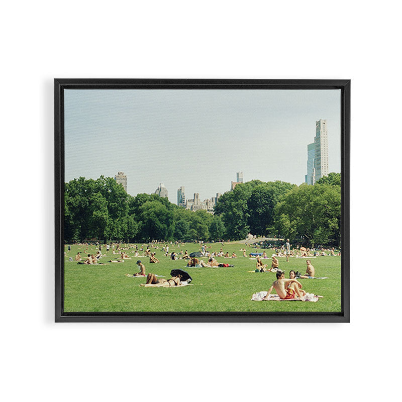 Summer in Central Park New York City | 35mm Film Photography Framed Canvas Print
