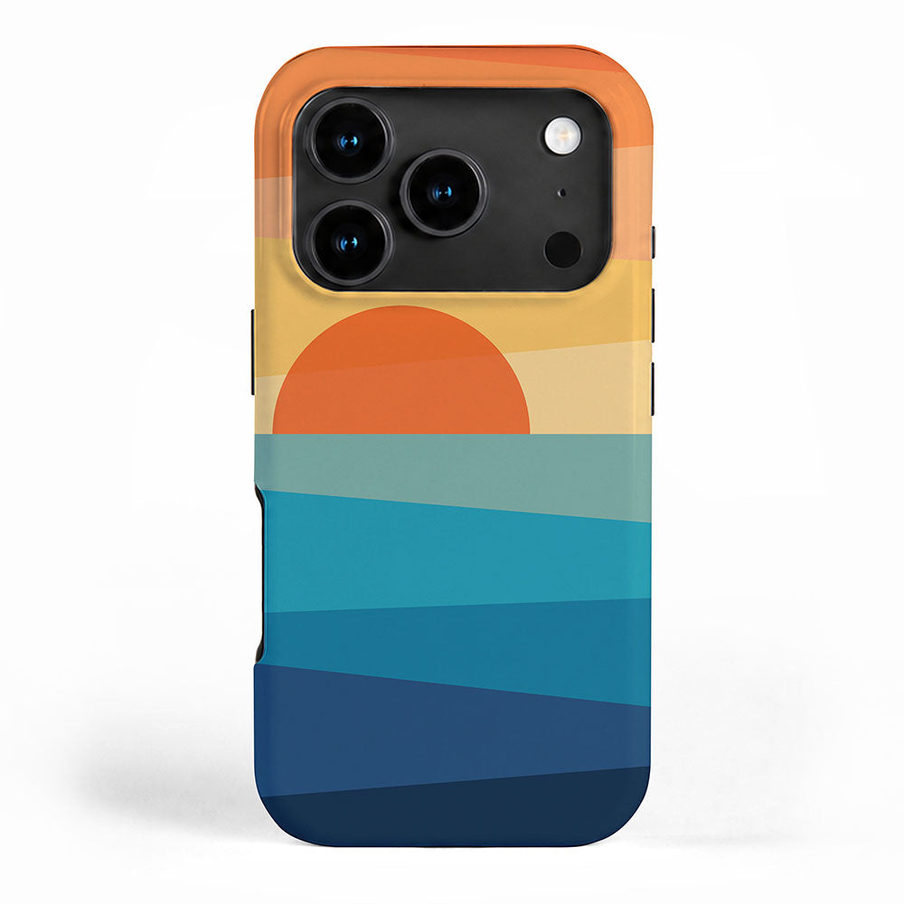 Abstract geometric sunrise iPhone Case Gallery Image 1
