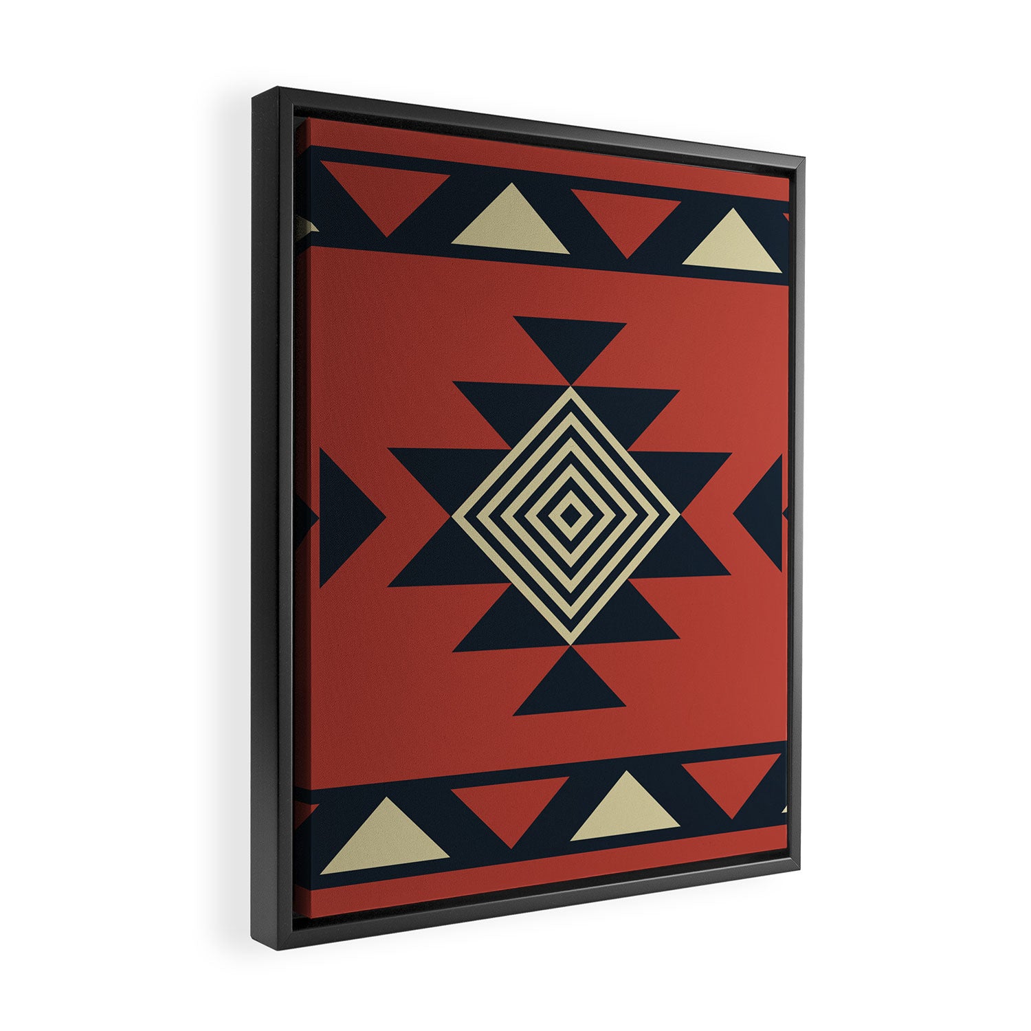 Aztec pattern Framed Canvas Print Gallery Image 2