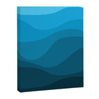 Blue wavy ocean Canvas Print Gallery Image 8