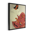 a girl in a national costume Framed Canvas Print Gallery Image 2