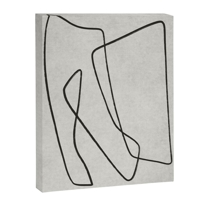 abstract graphic line intertwining Canvas Print Gallery Image 1