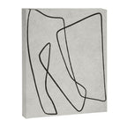 abstract graphic line intertwining Canvas Print Gallery Image 6