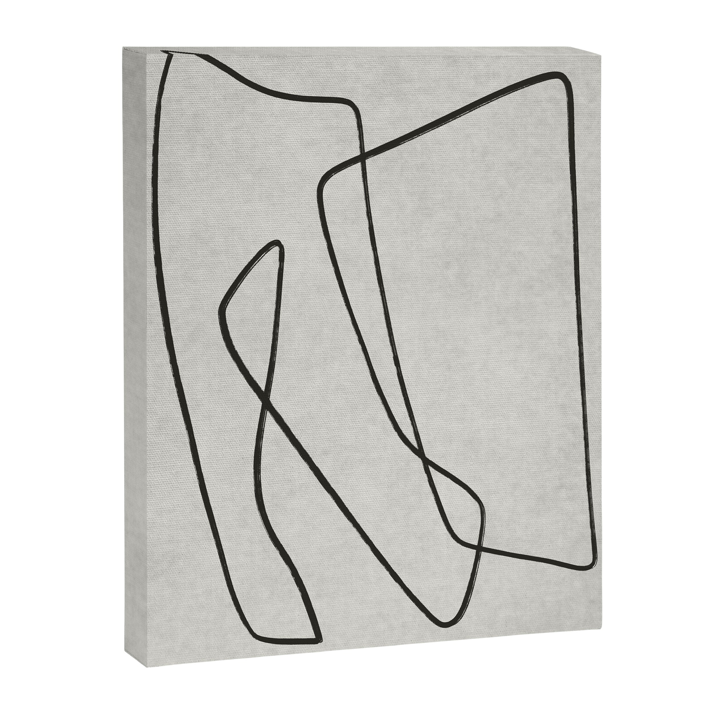 abstract graphic line intertwining Canvas Print Gallery Image 6
