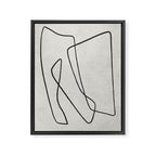 abstract graphic line intertwining Framed Canvas Print Gallery Image 6