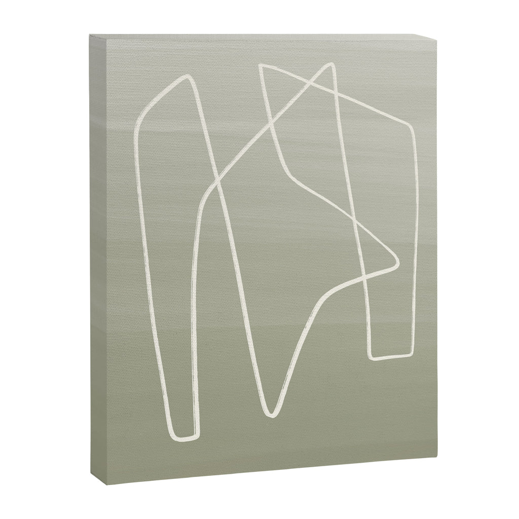 Abstract graphic line intertwining      Canvas Print Gallery Image 6