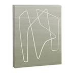 Abstract graphic line intertwining      Canvas Print Gallery Image 6