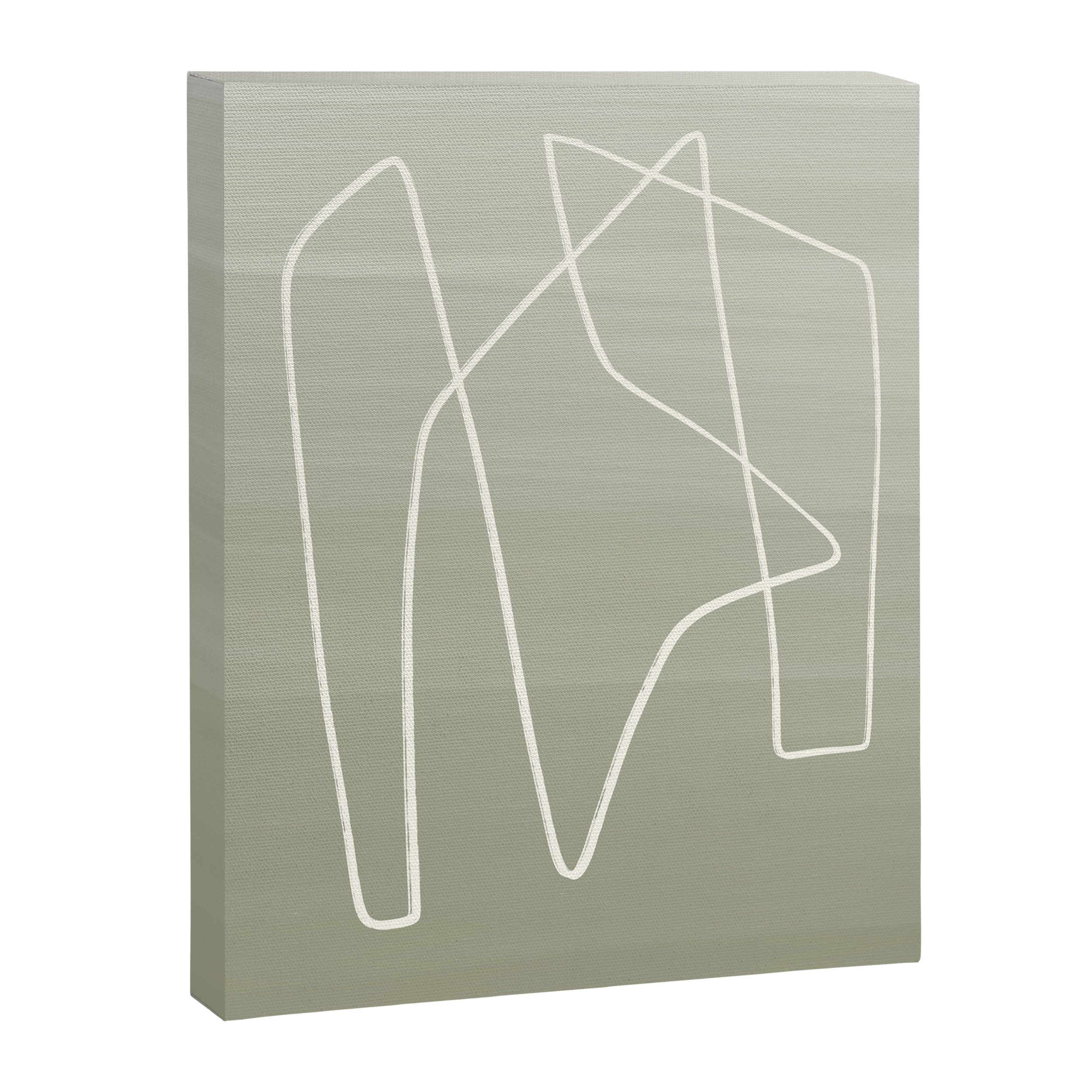 Abstract graphic line intertwining      Canvas Print Gallery Image 6