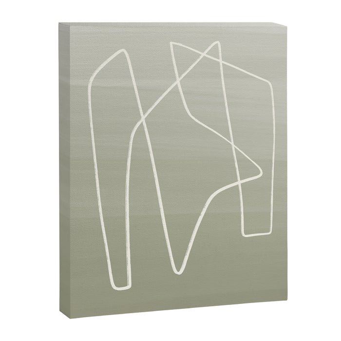 Abstract graphic line intertwining      Canvas Print Gallery Image 1