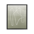 Abstract graphic line intertwining      Framed Canvas Print Gallery Image 6