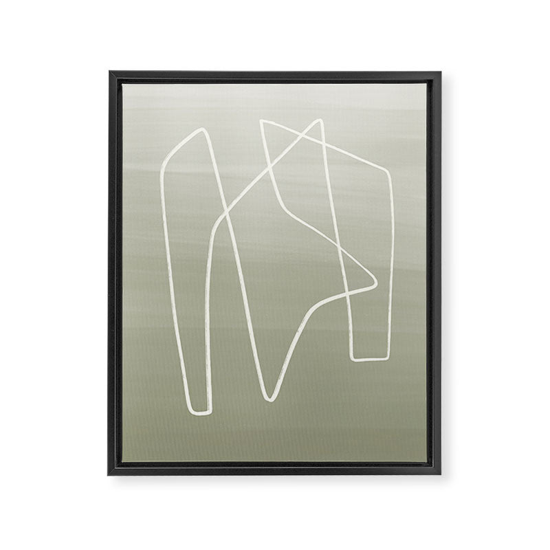 Abstract graphic line intertwining      Framed Canvas Print Gallery Image 6