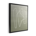 Abstract graphic line intertwining      Framed Canvas Print Gallery Image 2