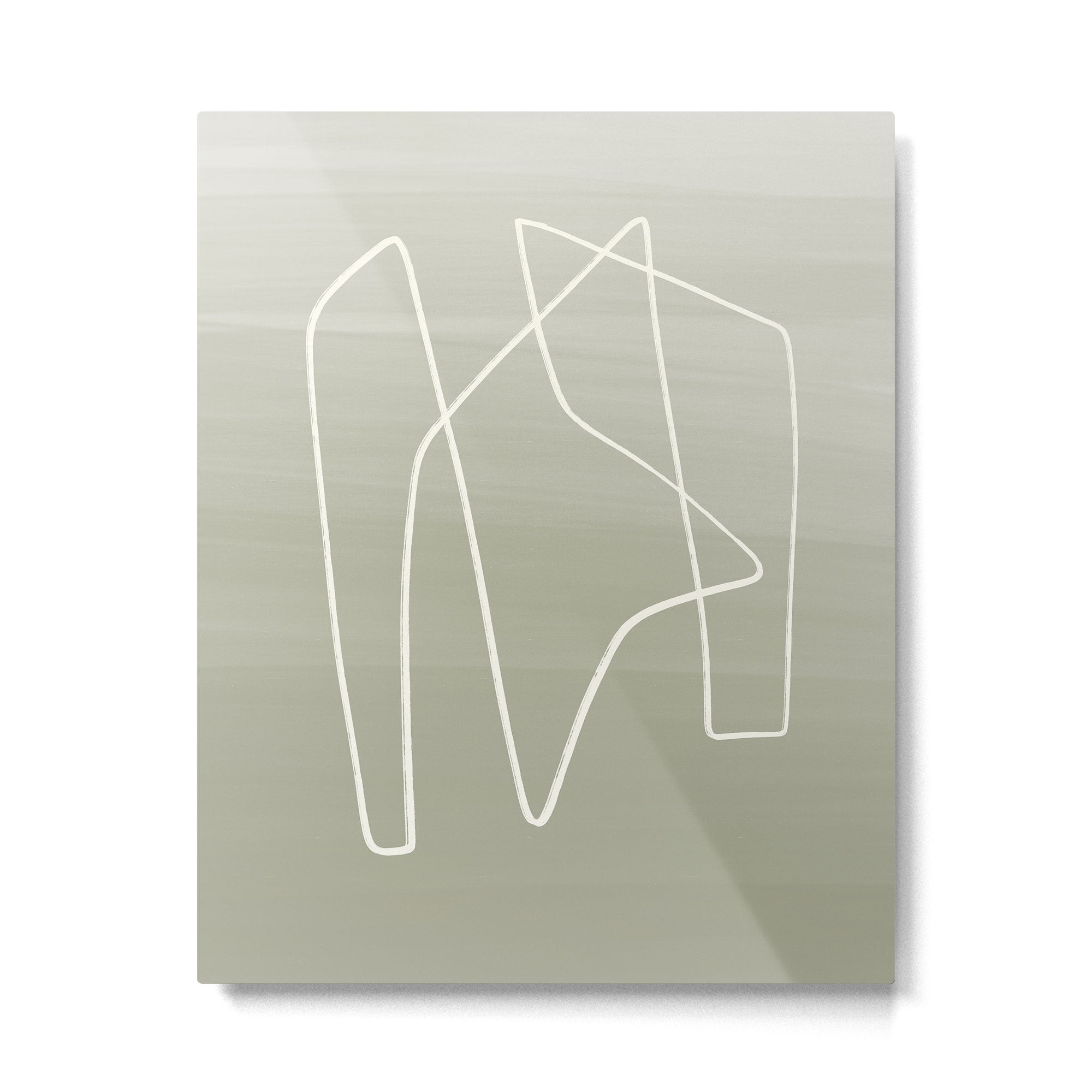 Abstract graphic line intertwining      Metal Print Gallery Image 4