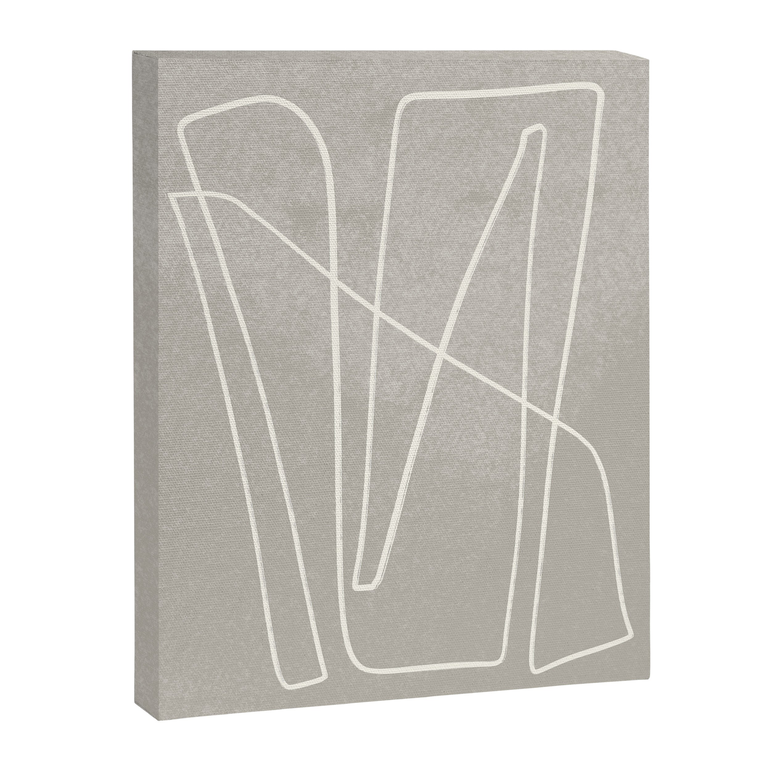 abstract graphic line intertwining Canvas Print Gallery Image 6