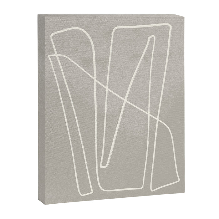 abstract graphic line intertwining Canvas Print Gallery Image 1
