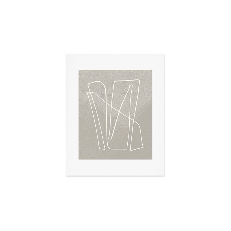 abstract graphic line intertwining Art Print Gallery Image 1