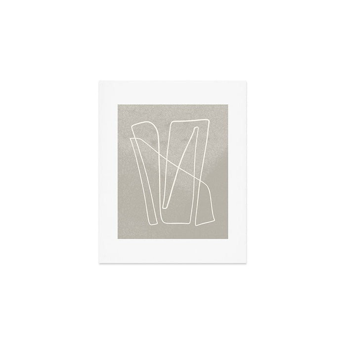 abstract graphic line intertwining Art Print Gallery Image 1