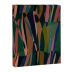 abstract striped multicolored background Canvas Print Gallery Image 6