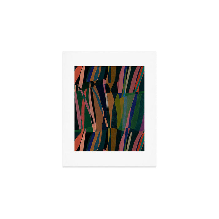 abstract striped multicolored background Art Print Gallery Image 1